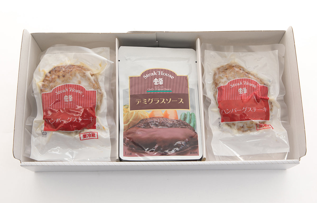 蜂ギフトセット化粧箱入り(冷蔵4個入り)|ステーキハウス蜂